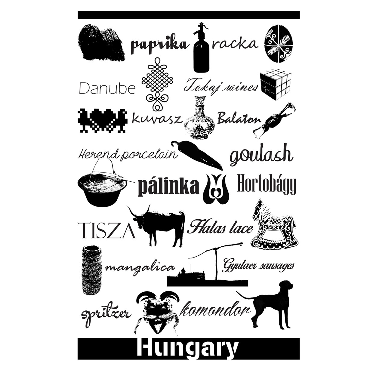 Magyarország souvenir táska